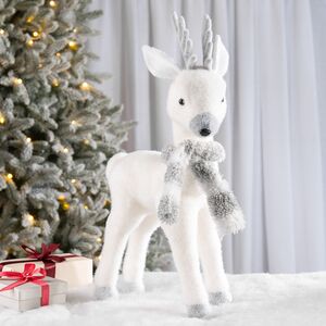 Декоративная фигура Олень Фенди в шарфе - Warm heart 41 см Christmas Deluxe фото 4