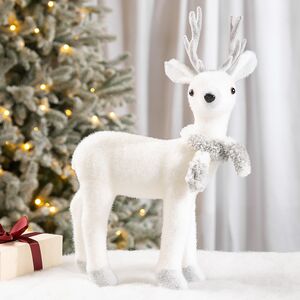 Декоративная фигура Олень Тоффи в шарфе - Warm heart 39 см Christmas Deluxe фото 1
