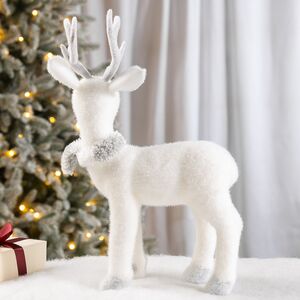 Декоративная фигура Олень Тоффи в шарфе - Warm heart 39 см Christmas Deluxe фото 3