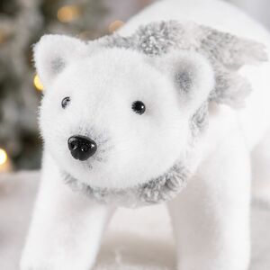 Декоративная фигура Медведь Бонди в шарфе - Warm heart 35 см Christmas Deluxe фото 2