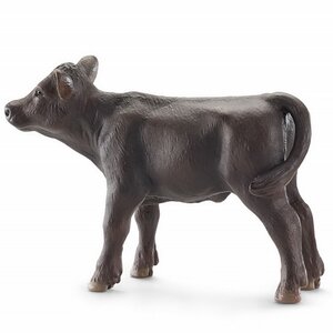 Фигурка Телёнок коровы Чёрный Ангус 8 см Schleich фото 1