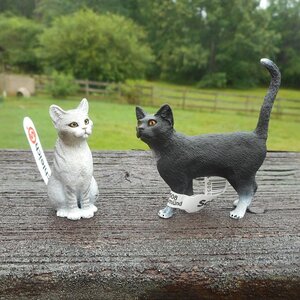 Фигурка Кошка серая, сидящая 5 см Schleich фото 3