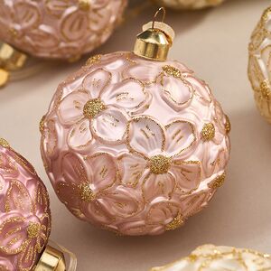 Набор стеклянных шаров Rosolina - Flower Meadow 8 см, 9 шт Christmas Deluxe фото 4
