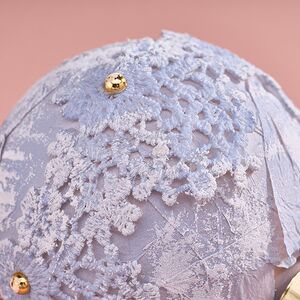 Набор стеклянных елочных игрушек Nerina - Blue Lace 8 см, 9 шт Christmas Deluxe фото 5
