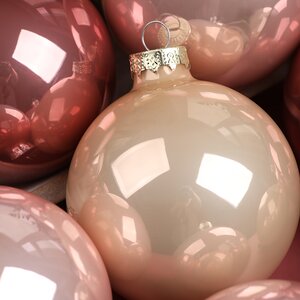 Коллекция стеклянных шаров Розовые Облака 8 см, 16 шт Winter Deco фото 3