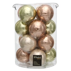 Коллекция стеклянных шаров Весенние Грезы 8 см, 16 шт Winter Deco фото 1