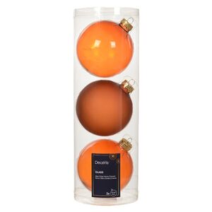 Набор стеклянных шаров Bubble - Livorno 10 см warm cider, 3 шт