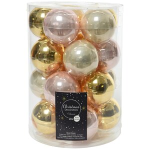 Коллекция стеклянных шаров Жемчужный Вальс 6 см, 20 шт Winter Deco фото 1