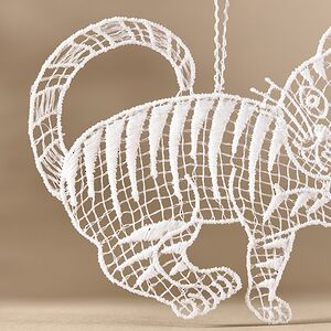 Кружевная елочная игрушка Кошка Мисси 9 см Vogel (Вогель) фото 3