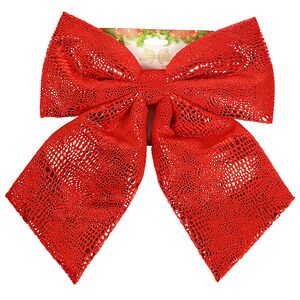 Бант на елку Luminous Luxe 28*25 см алый Christmas Deluxe фото 1