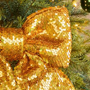 Бант на елку Sparkle Style 22*20 см золотой Christmas Deluxe фото 2