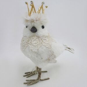 Декоративная фигурка Синичка Мия в короне - Warm heart 19*14 см Christmas Deluxe фото 1