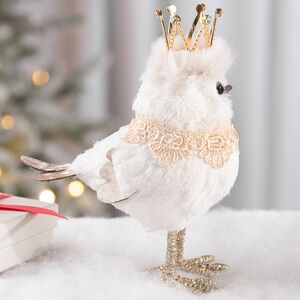 Декоративная фигурка Синичка Мия в короне - Warm heart 19*14 см Christmas Deluxe фото 5