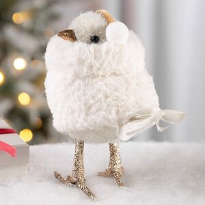 Декоративная фигурка Синичка Лея в наушниках - Warm heart 16*14 см Christmas Deluxe фото 3