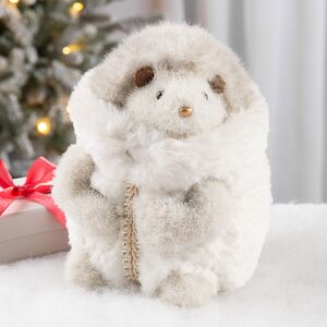 Декоративная фигурка Ежик Рон в шубке - Warm heart 16*14 см Christmas Deluxe фото 1