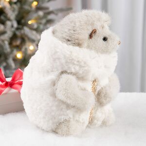 Декоративная фигурка Ежик Рон в шубке - Warm heart 16*14 см Christmas Deluxe фото 4