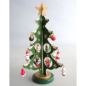 Сувенирная елка с игрушками Нарядная 26 см зеленая Breitner фото 1