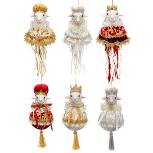 Елочная игрушка Овечка Фрэнсис - Снежная Феерия 45 см Christmas Deluxe (Кристмас Делюкс) фото 4
