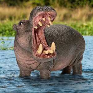 Фигурка Бегемот 10.5 см Schleich (Шляйх) фото 5