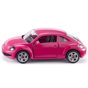 Модель машинки VW Жук розовый 1:64, 10 см