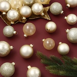 Набор стеклянных шаров Color Symphony: Перламутровый, 5-7 см, 42 шт Kaemingk фото 2