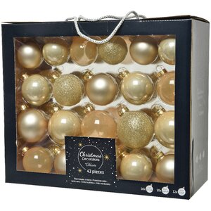 Набор стеклянных шаров Color Symphony: Перламутровый, 5-7 см, 42 шт Kaemingk фото 3