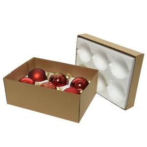 Набор стеклянных шаров Монклер: Candy Apple 8 см, 6 шт Kaemingk фото 3