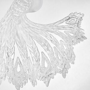 Елочная игрушка Павлин 15 см серебряный, подвеска Forest Market фото 8