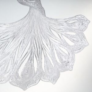 Елочная игрушка Павлин 15 см серебряный, подвеска Forest Market фото 6