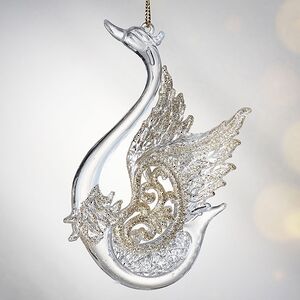 Елочная игрушка Царевна-Лебедь, 12 см, шампань, подвеска Forest Market фото 3