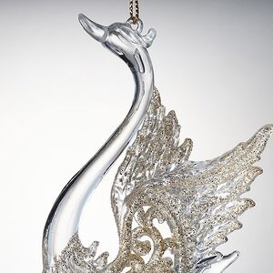 Елочная игрушка Царевна-Лебедь, 12 см, шампань, подвеска Forest Market фото 4