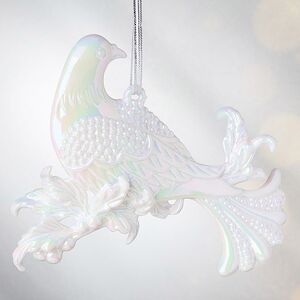 Елочная игрушка Голубка 10 см белая, подвеска Forest Market фото 6