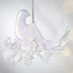 Елочная игрушка Голубка 10 см белая, подвеска Forest Market фото 3