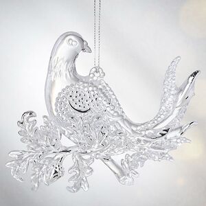 Елочная игрушка Птичка Голубка 10 см, подвеска Forest Market фото 3