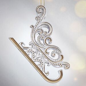 Елочная игрушка Санки - Морозные узоры 10 см, подвеска Forest Market фото 5