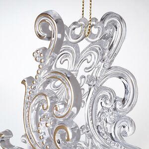 Елочная игрушка Санки - Морозные узоры 10 см, подвеска Forest Market фото 2