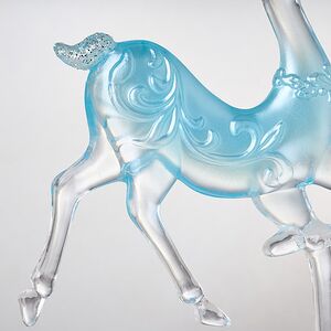 Елочное украшение Олень Серебряное Копытце 16 см серебро с бирюзой, подвеска Forest Market фото 4