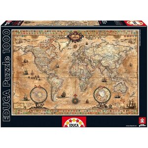 Пазл Античная карта мира, 1000 элементов Educa фото 2