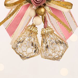 Елочная игрушка Бриллиантовая Гроздь 15 см розовая, подвеска Forest Market фото 9