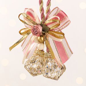 Елочная игрушка Бриллиантовая Гроздь 15 см розовая, подвеска Forest Market фото 2