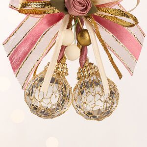 Елочная игрушка Бриллиантовая Гроздь 15 см розовая, подвеска Forest Market фото 7