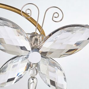 Елочное украшение Мотылек Бриллиантовый 8 см прозрачный акрил, клипса Forest Market фото 3