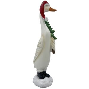 Новогодняя статуэтка Гусь Уиллис с елочкой 26 см Christmas Deluxe (Кристмас Делюкс) фото 2