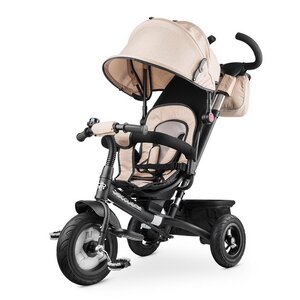 Вездеходный трехколесный велосипед Small Rider Discovery Light с ручкой и капюшоном, бежевый Small Rider фото 3