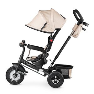 Вездеходный трехколесный велосипед Small Rider Discovery Light с ручкой и капюшоном, бежевый Small Rider (Смол Райдер) фото 6
