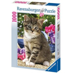 Пазл Котенок в саду, 1000 элементов Ravensburger (Равенсбургер) фото 2