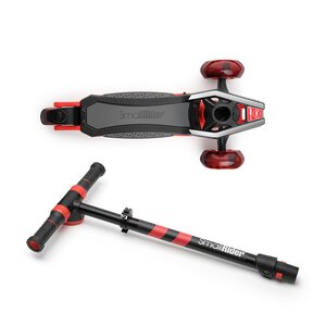 Трехколесный самокат Small Rider Premium Pro с ревом мотора, светящимися колесами и платформой, 120/100 мм, красный Small Rider (Смол Райдер) фото 5