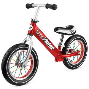 Беговел Small Rider Foot Racer 2 AIR, надувные колеса 12" с цветными спицами, красный Small Rider фото 4