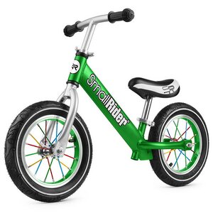 Беговел Small Rider Foot Racer 2 AIR, надувные колеса 12" с цветными спицами, зеленый