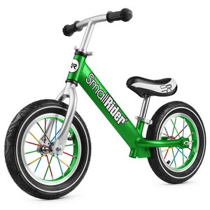 Беговел Small Rider Foot Racer 2 AIR, надувные колеса 12" с цветными спицами, зеленый Small Rider фото 1